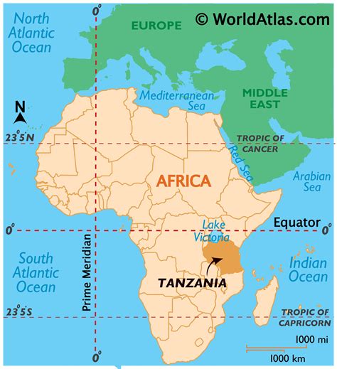 where is tanzania located.
